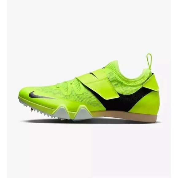 Nike Pole Vault Elite Track Spike Volt Black DR9926-700 Men's Size 14 w/ Spikes - Picture 5 of 5